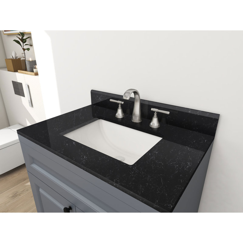 Winette 31" Quartz Single Bathroom Vanity Top with Sink & Reviews | Wayfair